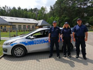 Dzielnicowi z otwockiej komendy, komisariatów i posterunków podczas akcji, działań i spotkań ze społeczeństwem
