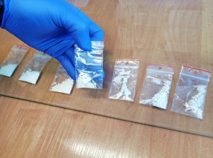 Amfetamina zabezpieczona przez policjantów
