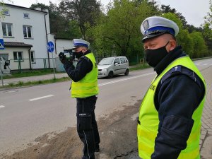 „Kaskadowy pomiar prędkości” - policjanci podczas działań