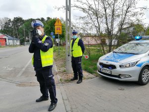 „Kaskadowy pomiar prędkości” - policjanci podczas działań