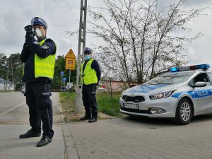 „Kaskadowy pomiar prędkości” - policjanci podczas działań