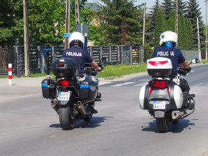 Policyjni motocykliści w działaniach na drogach