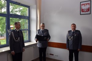 Uroczysta zbiórka z okazji Święta Policji w józefowskim komisariacie