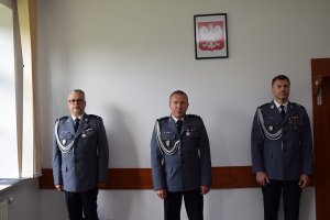 Uroczysta zbiórka z okazji Święta Policji w józefowskim komisariacie