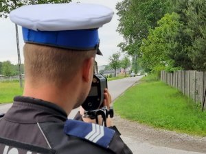 Policjanci z drogówki podczas akcji i działań na drogach Otwocka i powiatu otwockiego