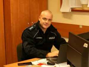 Zdjęcie Naczelnika Wydziału Ruchu Drogowego Komendy Powiatowej Policji w Otwocku