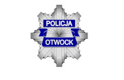 Grafika przedstawia logo Komendy Powiatowej Policji w Otwocku.