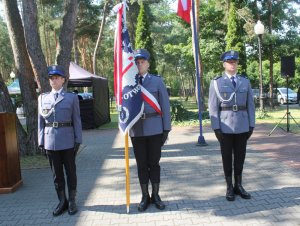 Na zdjęciu widać Poczet Sztandarowy Komendy Powiatowej Policji w Otwocku.