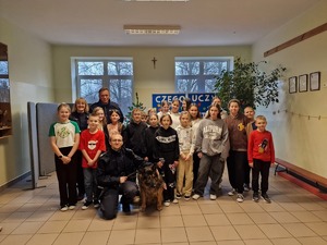 Wykład na temat odpowiedzialność prawnej nieletnich w Szkole Podstawowej w Augustówce