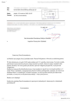 „To bardzo krzepiące, że nawet prośba staruszki jest traktowana poważnie(...) wręcz błyskawicznie”