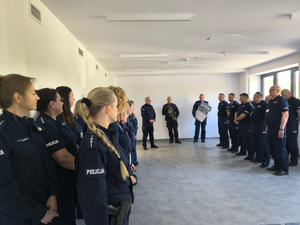 Odprawa kadry kierowniczej Komendy Powiatowej Policji w Otwocku z okazji 100-lecia kobiet w Policji