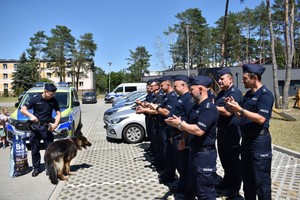 „Bary” przechodzi na emeryturę- pożegnanie otwockiego policyjnego psa służbowego
