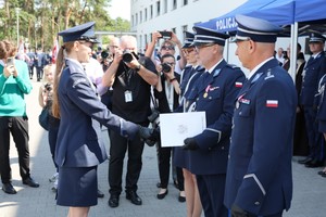 Uroczyste obchody 106. rocznicy powołania Policji Państwowej w Komedzie Powiatowej Policji w Otwocku połączone z otwarciem zmodernizowanej siedziby Komendy Powiatowej Policji w Otwocku.