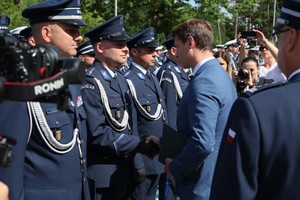 Uroczyste obchody 106. rocznicy powołania Policji Państwowej w Komedzie Powiatowej Policji w Otwocku połączone z otwarciem zmodernizowanej siedziby Komendy Powiatowej Policji w Otwocku.