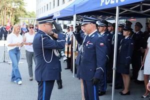 Uroczyste obchody 106. rocznicy powołania Policji Państwowej w Komedzie Powiatowej Policji w Otwocku połączone z otwarciem zmodernizowanej siedziby Komendy Powiatowej Policji w Otwocku.