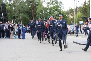 Uroczyste obchody 106. rocznicy powołania Policji Państwowej w Komedzie Powiatowej Policji w Otwocku połączone z otwarciem zmodernizowanej siedziby Komendy Powiatowej Policji w Otwocku.