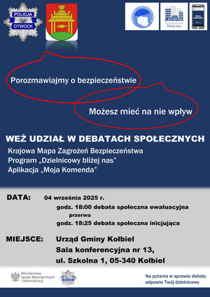 ZAPRASZAMY MIESZKAŃCÓW GMINY KOŁBIEL NA DEBATY SPOŁECZNE