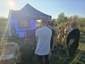 Wspólne szkolenie policjantów, pracowników CNBOP i PIB oraz strażaków w zakresie wykorzystania Bezzałogowych Statków Powietrznych