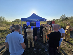 Wspólne szkolenie policjantów, pracowników CNBOP i PIB oraz strażaków w zakresie wykorzystania Bezzałogowych Statków Powietrznych