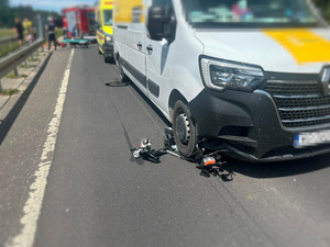 Ku przestrodze, groźne potrącenie rowerzysty w Otwocku. Apelujemy o szczególną ostrożność na drogach!