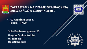 ZAPRASZAMY MIESZKAŃCÓW GMINY KOŁBIEL NA DEBATĘ SPOŁECZNĄ EWALUACYJNĄ